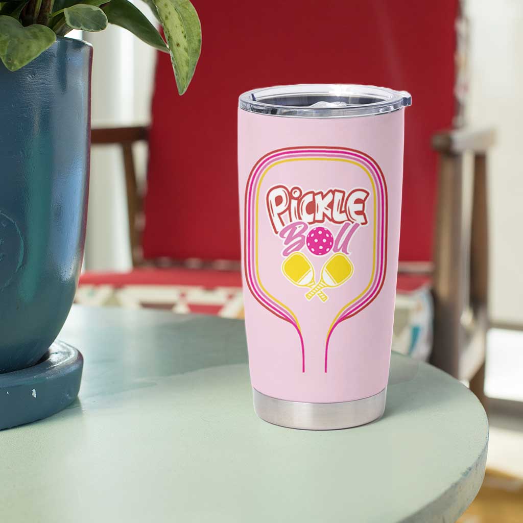 Pickleball Gifts For Women Tumbler Cup Womens Pink Pickle Ball Lovers Player Coach