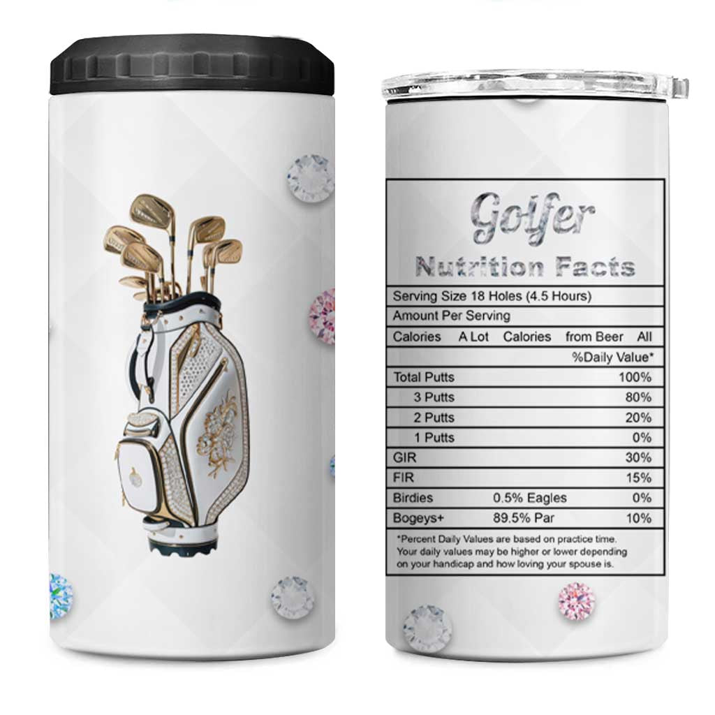 Funny Golfer 4 in 1 Can Cooler Tumbler Golf Lover Golfing Gifts for Women - Wonder Print Shop