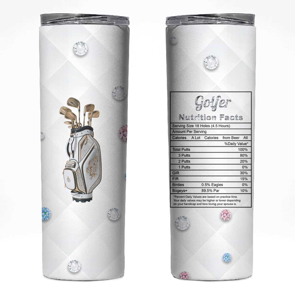 Funny Golfer Skinny Tumbler Golf Lover Golfing Gifts for Women - Wonder Print Shop