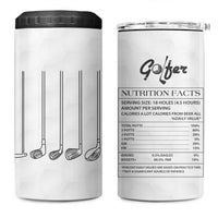 Funny Golfer 4 in 1 Can Cooler Tumbler Golf Gifts for Dad Grandpa - Wonder Print Shop
