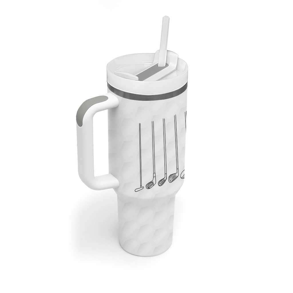 Funny Golfer Tumbler With Handle Golf Gifts for Dad Grandpa - Wonder Print Shop