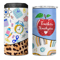 Teacher 4 in 1 Can Cooler Tumbler Teaching Is A Work of Heart Teachers Day Appreciation Gifts