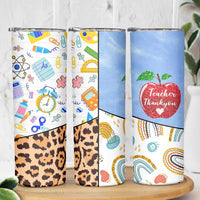 Teacher Skinny Tumbler Teaching Is A Work of Heart Teachers Day Appreciation Gifts