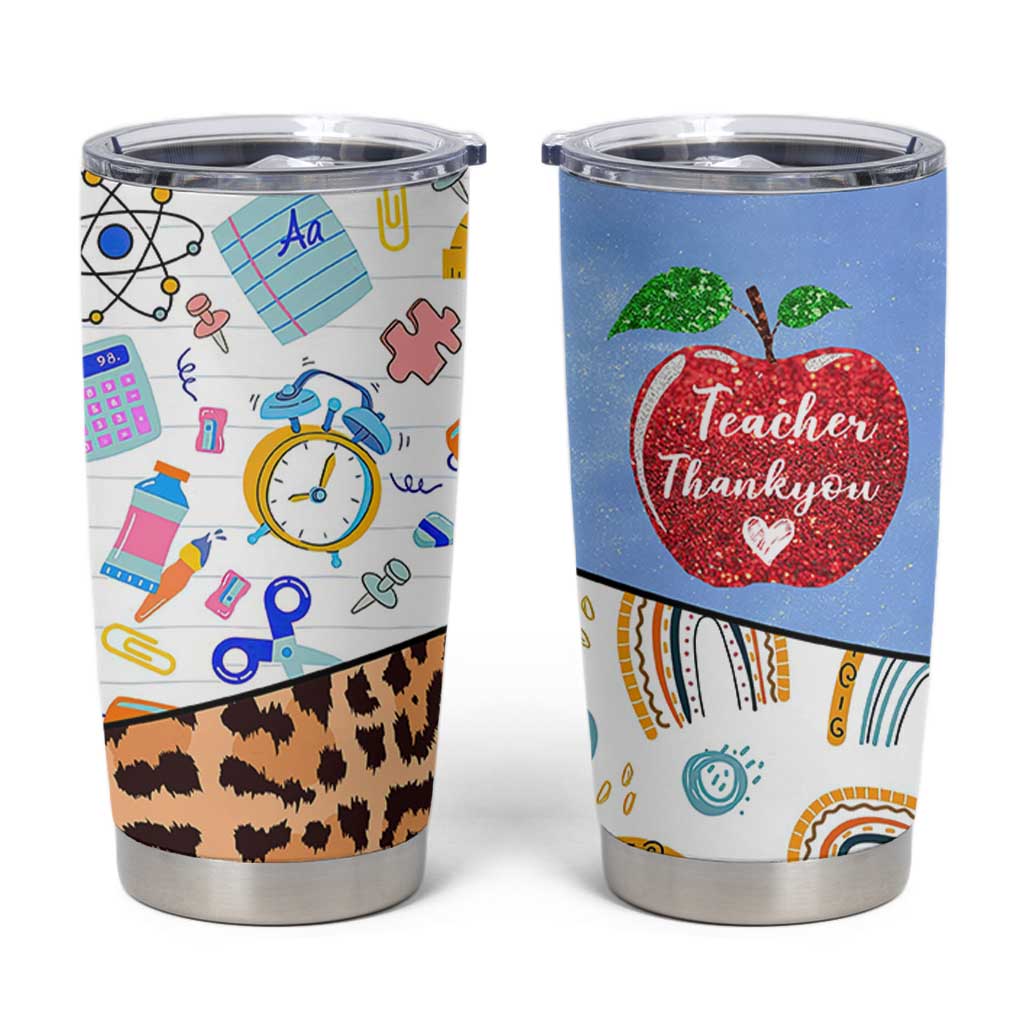 Teacher Tumbler Cup Teaching Is A Work of Heart Teachers Day Appreciation Gifts