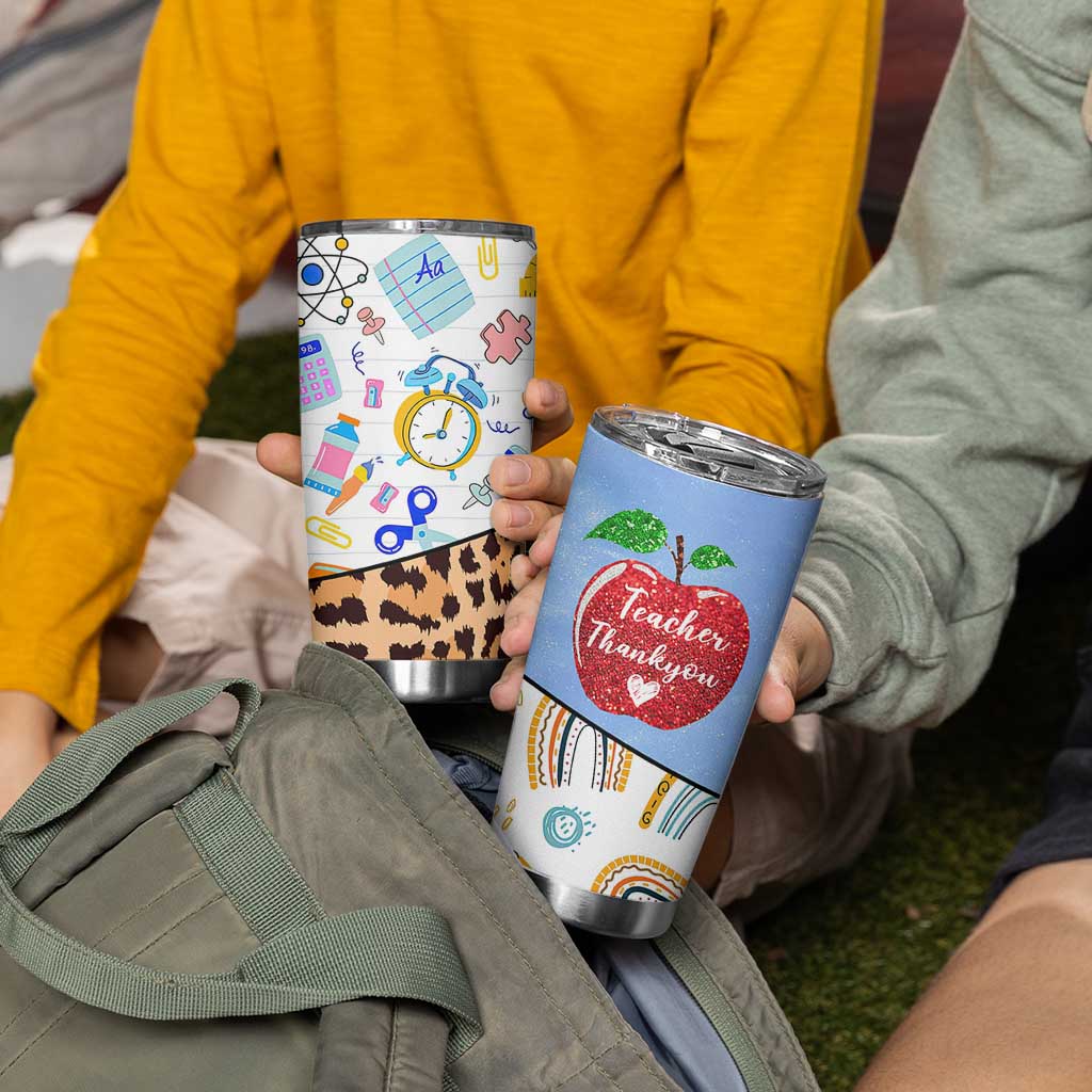 Teacher Tumbler Cup Teaching Is A Work of Heart Teachers Day Appreciation Gifts