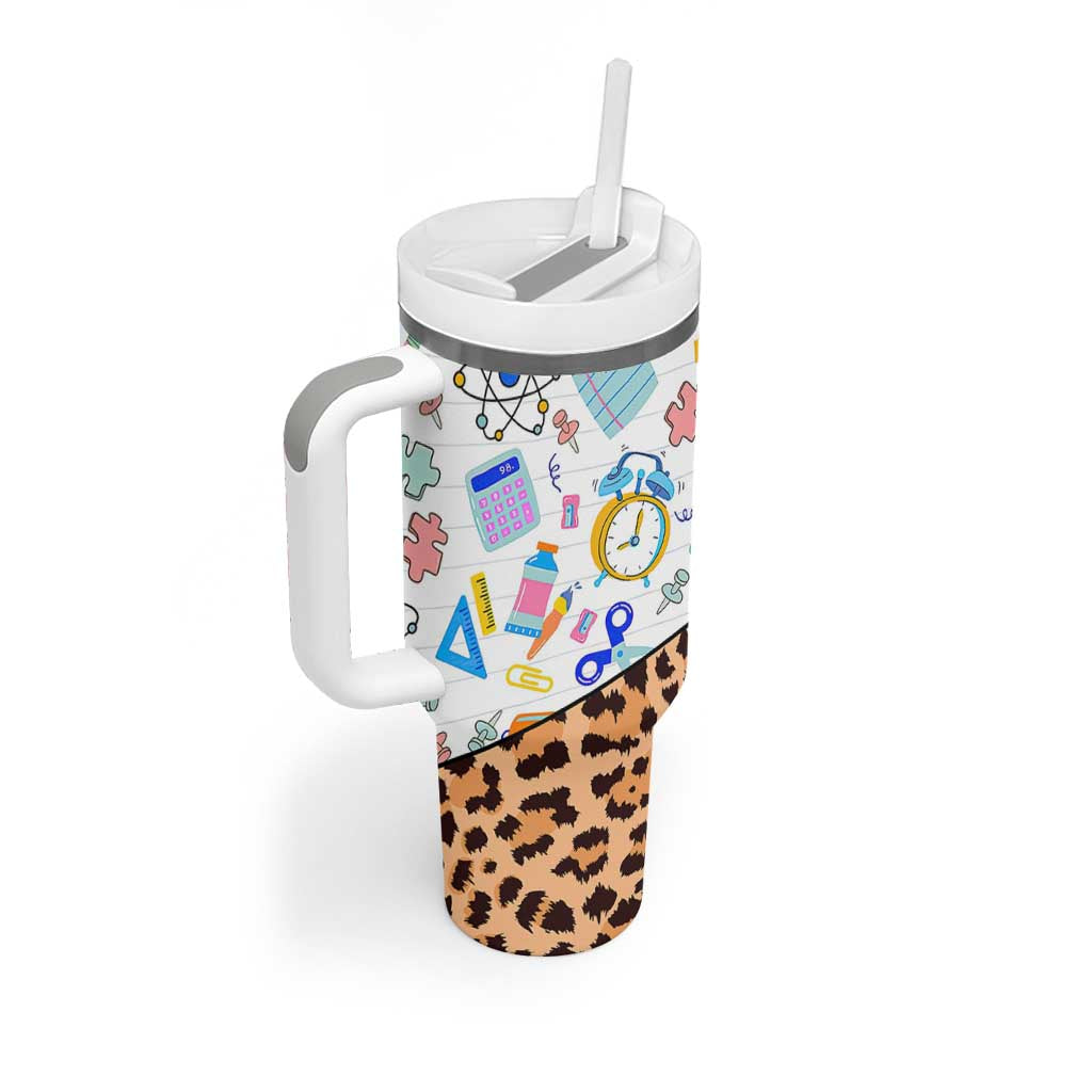 Teacher Tumbler With Handle Teaching Is A Work of Heart Teachers Day Appreciation Gifts