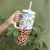Teacher Tumbler With Handle Teaching Is A Work of Heart Teachers Day Appreciation Gifts