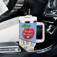 Teacher Tumbler With Handle Teaching Is A Work of Heart Teachers Day Appreciation Gifts