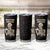 Funny Halloween Iced Coffee Tumbler Cup Skeleton Drinking Coffee Coffee Caffeine Lover Coffee Brewer Staying Awake - Wonder Print Shop