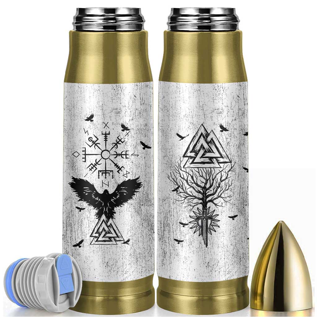 Viking Bullet Tumbler Raven Celtic Gift For Men Dad Son