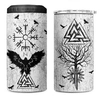 Viking 4 in 1 Can Cooler Tumbler Raven Celtic Gift For Men Dad Son
