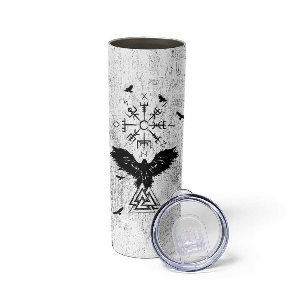 Viking Skinny Tumbler Raven Celtic Gift For Men Dad Son