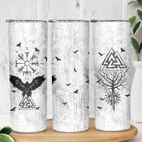 Viking Skinny Tumbler Raven Celtic Gift For Men Dad Son