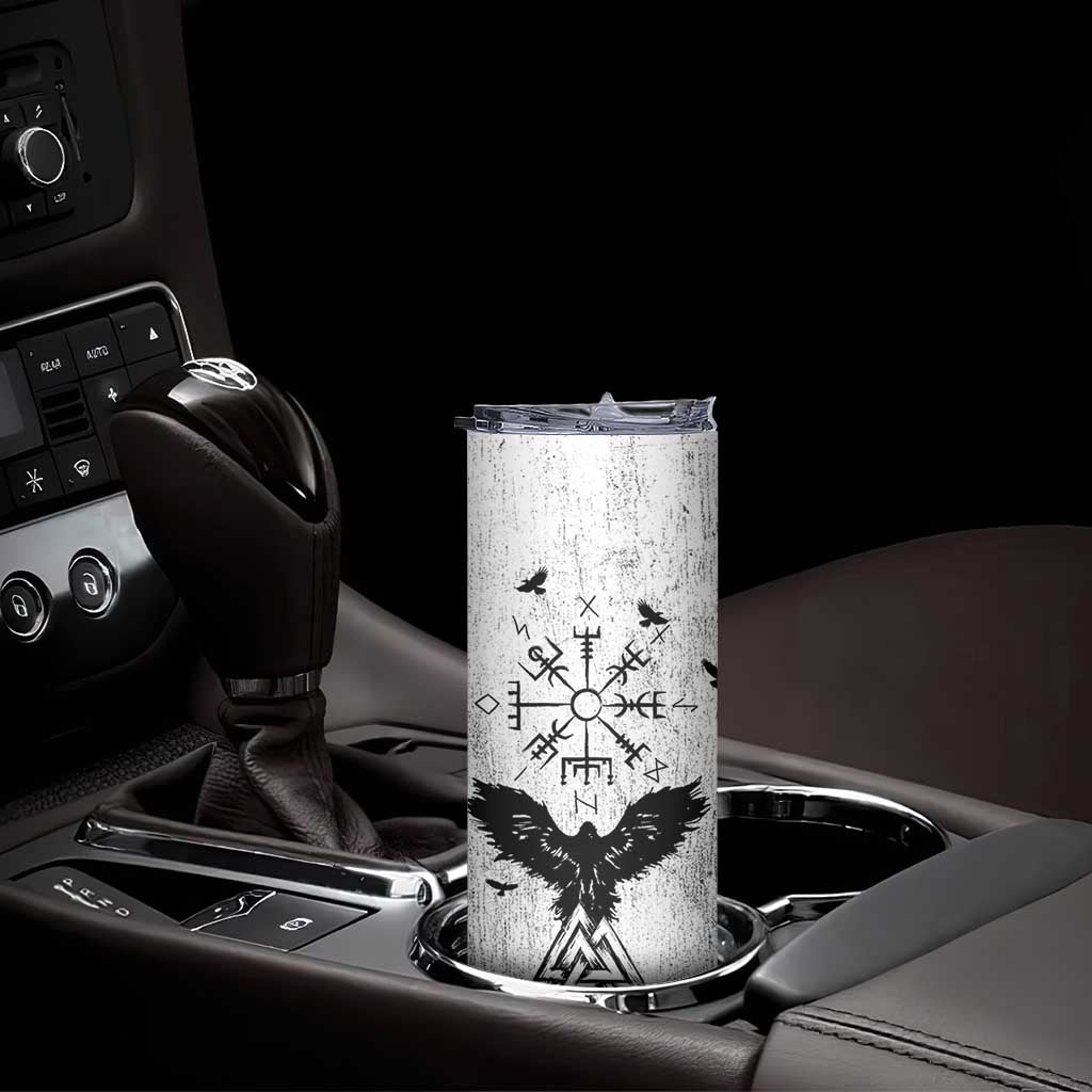 Viking Skinny Tumbler Raven Celtic Gift For Men Dad Son