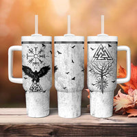 Viking Tumbler With Handle Raven Celtic Gift For Men Dad Son