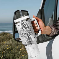 Viking Tumbler With Handle Raven Celtic Gift For Men Dad Son