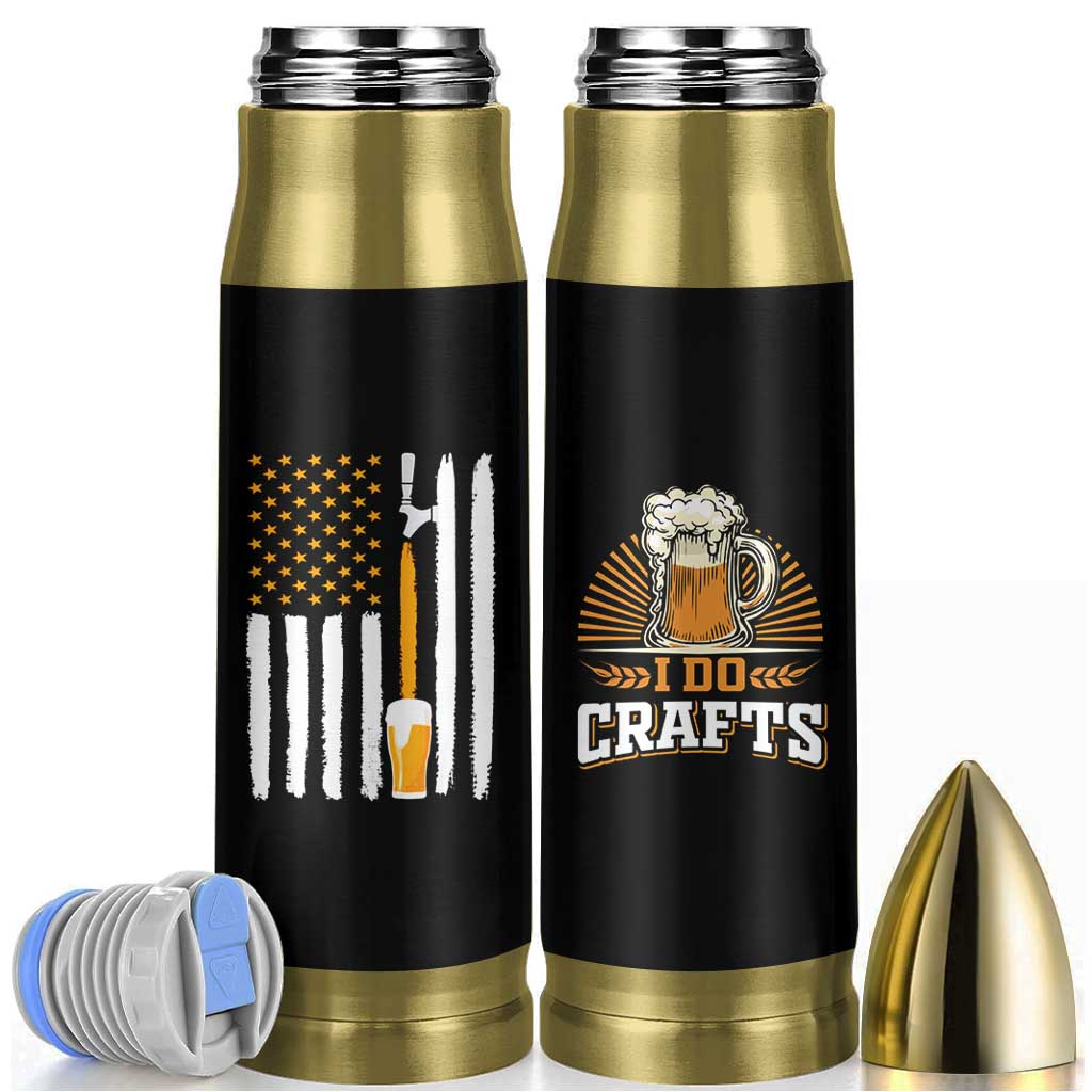 Craft Beer Bullet Tumbler Vintage I Do Crafts Home Brew American Flag
