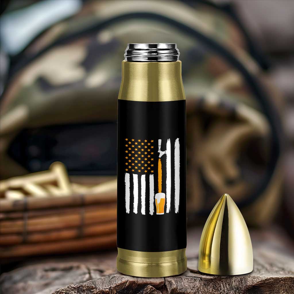 Craft Beer Bullet Tumbler Vintage I Do Crafts Home Brew American Flag