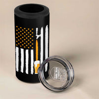 Craft Beer 4 in 1 Can Cooler Tumbler Vintage I Do Crafts Home Brew American Flag
