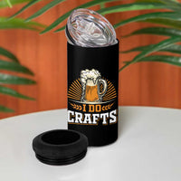 Craft Beer 4 in 1 Can Cooler Tumbler Vintage I Do Crafts Home Brew American Flag