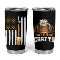 Craft Beer Tumbler Cup Vintage I Do Crafts Home Brew American Flag