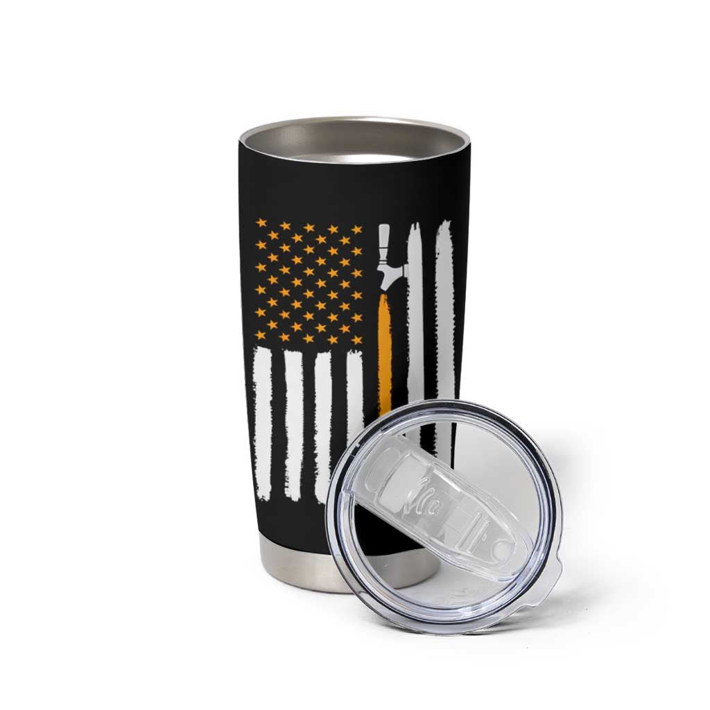 Craft Beer Tumbler Cup Vintage I Do Crafts Home Brew American Flag