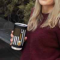 Craft Beer Tumbler Cup Vintage I Do Crafts Home Brew American Flag