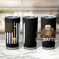Craft Beer Tumbler Cup Vintage I Do Crafts Home Brew American Flag