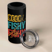 Fishing Gifts Fisherman 4 in 1 Can Cooler Tumbler Beer Fishy Fishy Dad Humor Fisherman