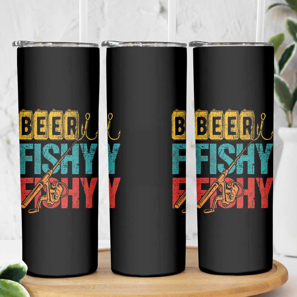 Fishing Gifts Fisherman Skinny Tumbler Beer Fishy Fishy Dad Humor Fisherman
