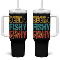 Fishing Gifts Fisherman Tumbler With Handle Beer Fishy Fishy Dad Humor Fisherman