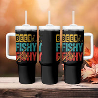 Fishing Gifts Fisherman Tumbler With Handle Beer Fishy Fishy Dad Humor Fisherman
