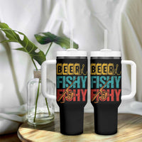Fishing Gifts Fisherman Tumbler With Handle Beer Fishy Fishy Dad Humor Fisherman
