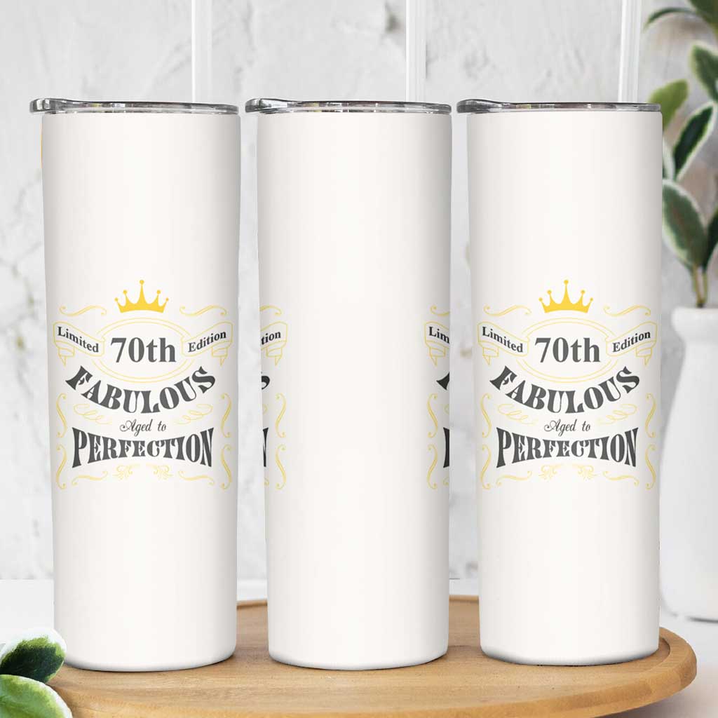 70th Birthday Gift Skinny Tumbler Turning 70 Gifts for Grandma Mom 1954 Mug - Wonder Print Shop