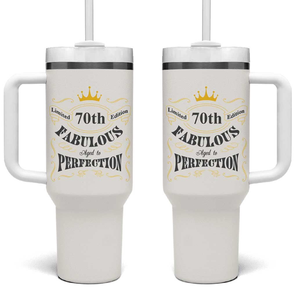70th Birthday Gift Tumbler With Handle Turning 70 Gifts for Grandma Mom 1954 Mug - Wonder Print Shop
