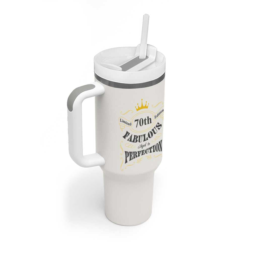 70th Birthday Gift Tumbler With Handle Turning 70 Gifts for Grandma Mom 1954 Mug - Wonder Print Shop