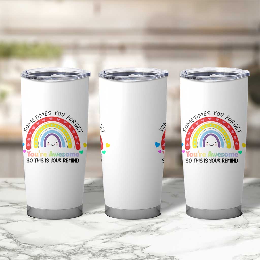 Birthday Gifts for Women Tumbler Cup Sometimes You Forget Your Awesome Inspirational Gifts