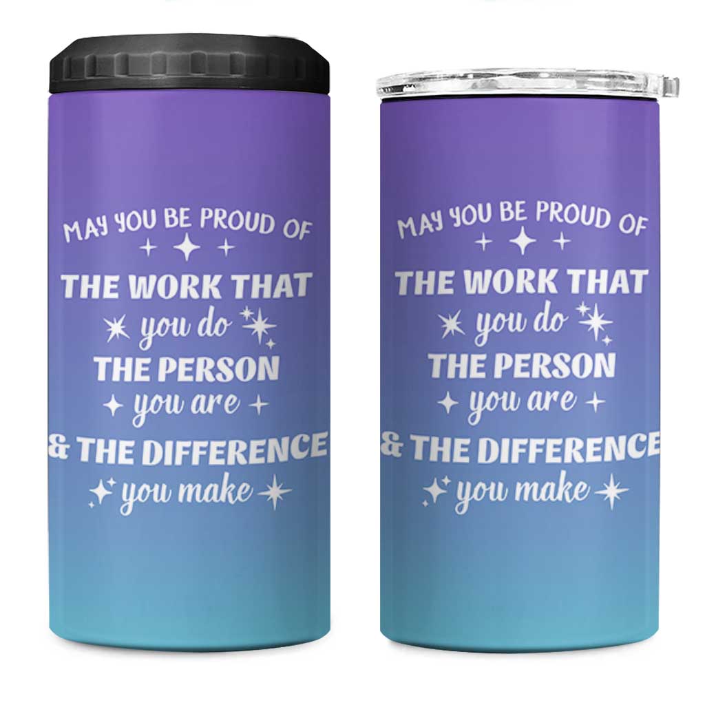 Thank You Gifts For Women 4 in 1 Can Cooler Tumbler May You Be Proud Of The Work You Do Thanks Retirement Goodbye Farewell Gift