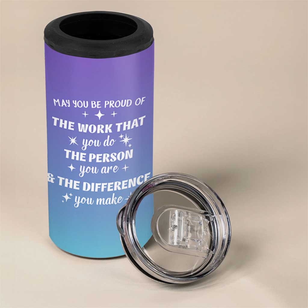 Thank You Gifts For Women 4 in 1 Can Cooler Tumbler May You Be Proud Of The Work You Do Thanks Retirement Goodbye Farewell Gift