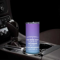 Thank You Gifts For Women Skinny Tumbler May You Be Proud Of The Work You Do Thanks Retirement Goodbye Farewell Gift