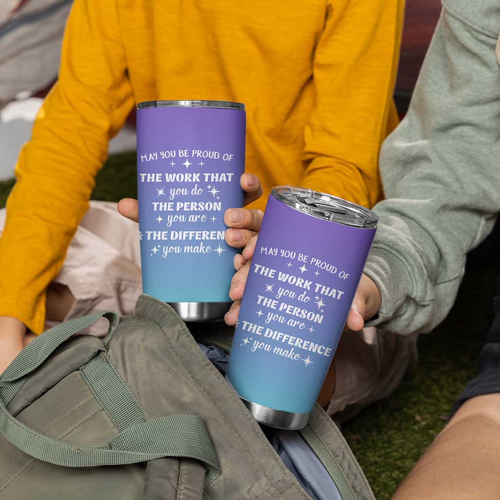 Thank You Gifts For Women Tumbler Cup May You Be Proud Of The Work You Do Thanks Retirement Goodbye Farewell Gift