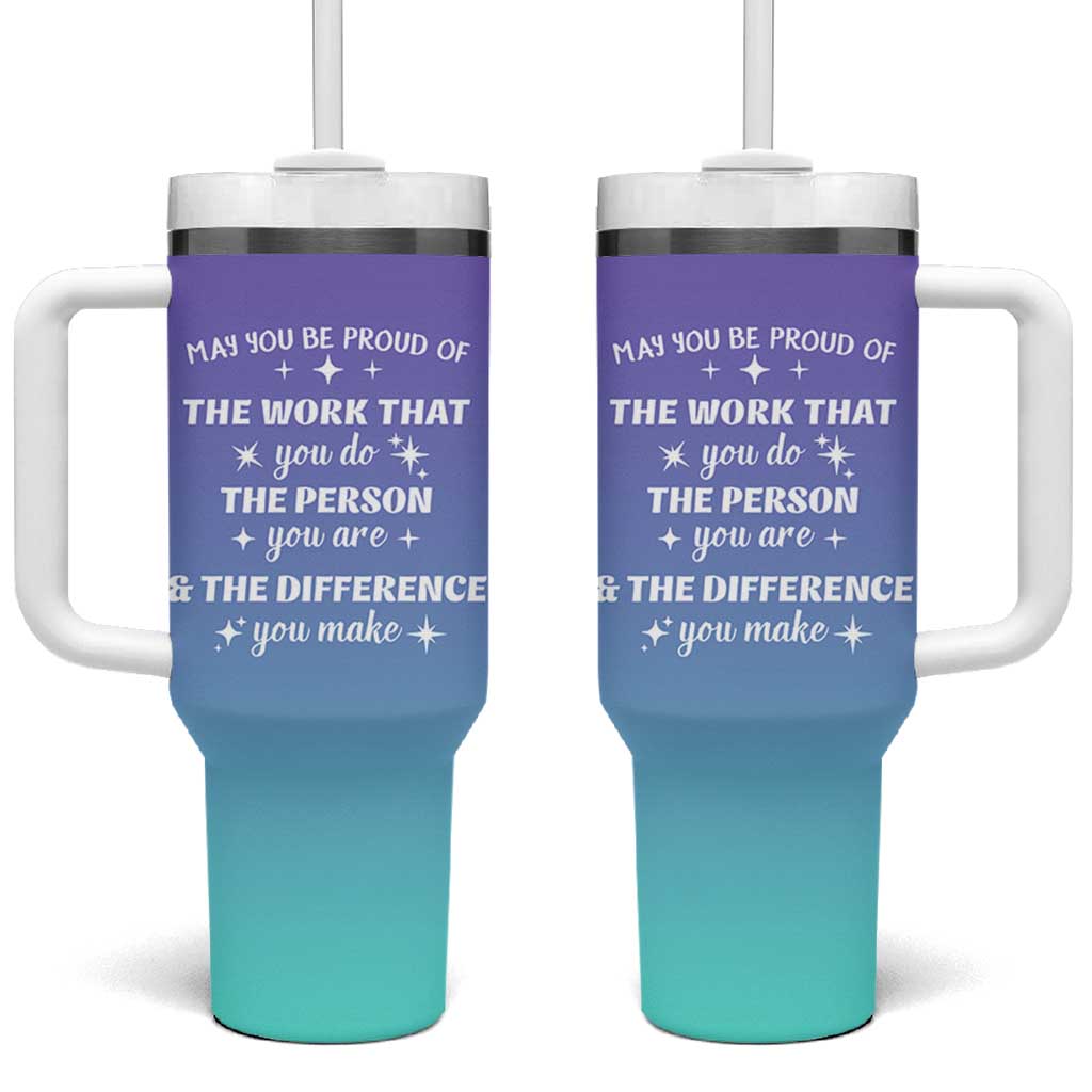 Thank You Gifts For Women Tumbler With Handle May You Be Proud Of The Work You Do Thanks Retirement Goodbye Farewell Gift
