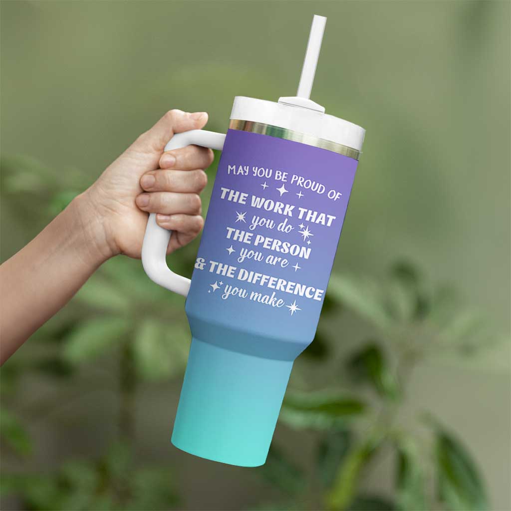 Thank You Gifts For Women Tumbler With Handle May You Be Proud Of The Work You Do Thanks Retirement Goodbye Farewell Gift