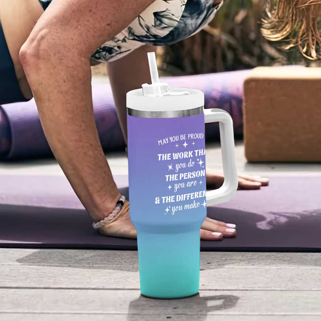 Thank You Gifts For Women Tumbler With Handle May You Be Proud Of The Work You Do Thanks Retirement Goodbye Farewell Gift