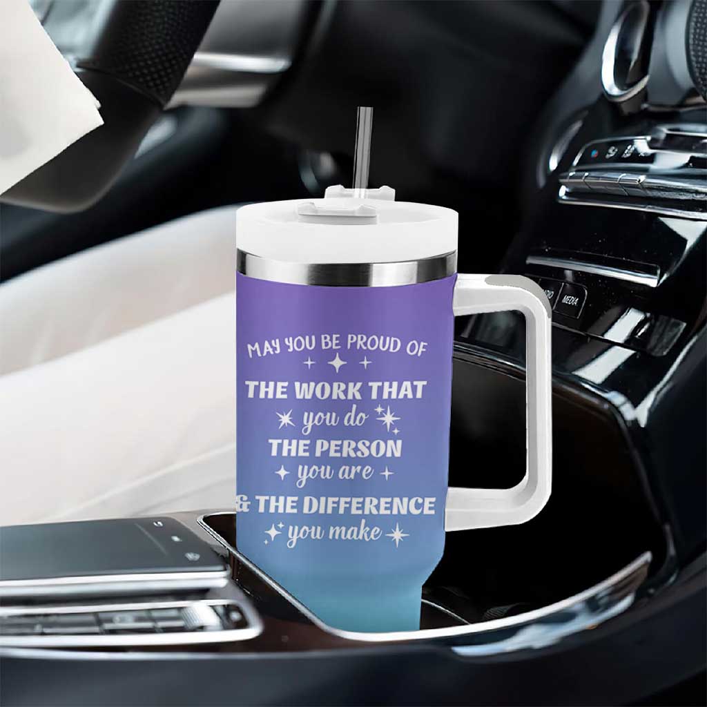 Thank You Gifts For Women Tumbler With Handle May You Be Proud Of The Work You Do Thanks Retirement Goodbye Farewell Gift