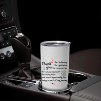 Appreciation Gifts Tumbler Cup Flower Thank You Being A Part Of My Journey