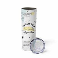 Daily Bible Affirmations Skinny Tumbler Christian Mental Health Encouraging Gift
