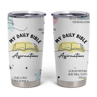 Daily Bible Affirmations Tumbler Cup Christian Mental Health Encouraging Gift