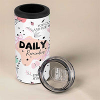 Daily Reminders 4 in 1 Can Cooler Tumbler Self Care Mental Health Positive Daily Affirmations Gifts