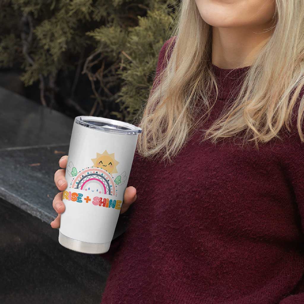 Motivation Gifts Tumbler Cup Rise And Shine